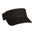 Lightweight Brushed Cotton Twill Visor (Black)